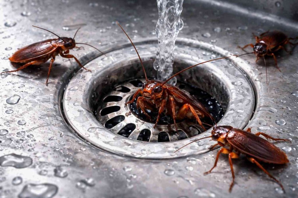 Cockroaches Coming From Drain