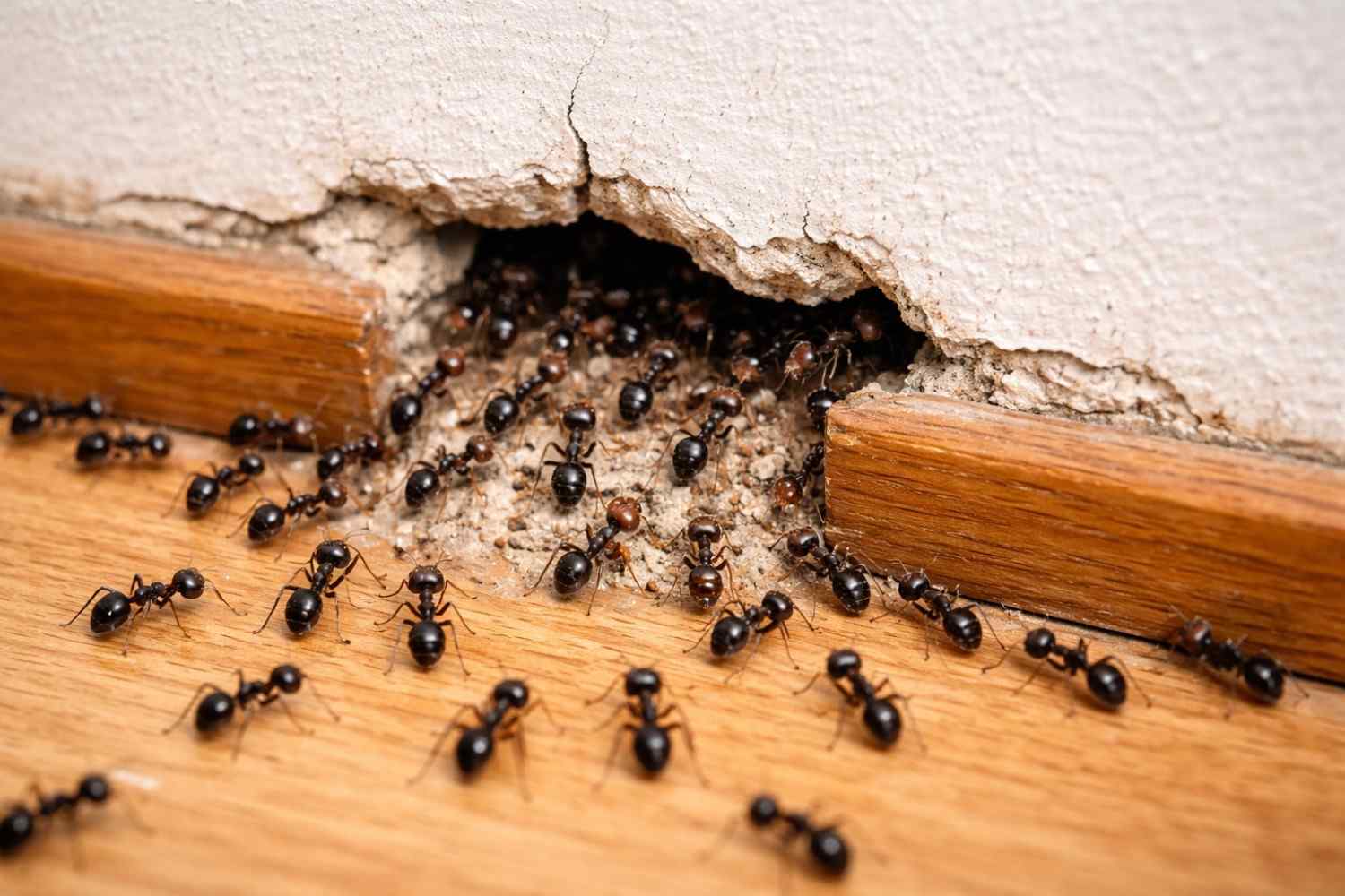 Ants Coming From Wall Cracks